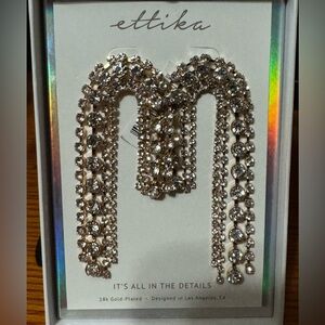 NWT Ettika 18k Gold Plated Earrings 💫